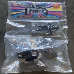 Vintage 1995 McDonalds Mighty Morphin Power Rangers Figure Factory Sealed